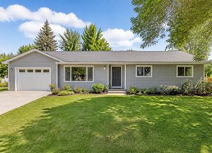 A gray ranch home that just sold on Quarry Road
